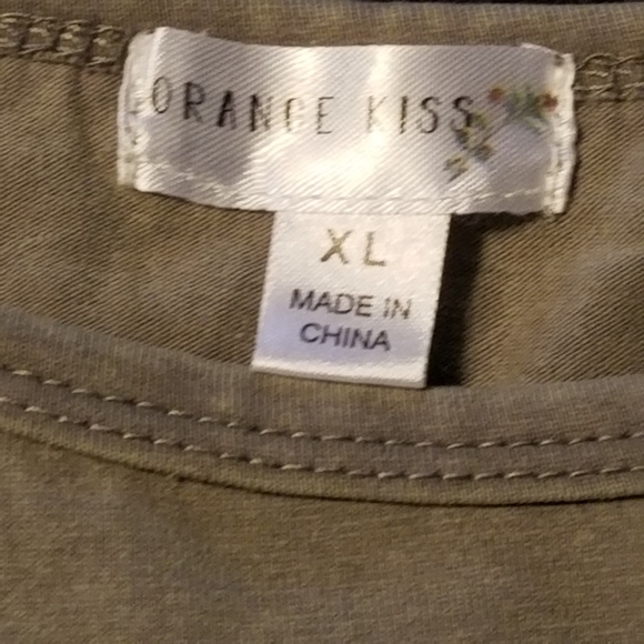 Orange Kiss Women's Good Vibes Short Sleeve Tee Shirt - Picture 5 of 6